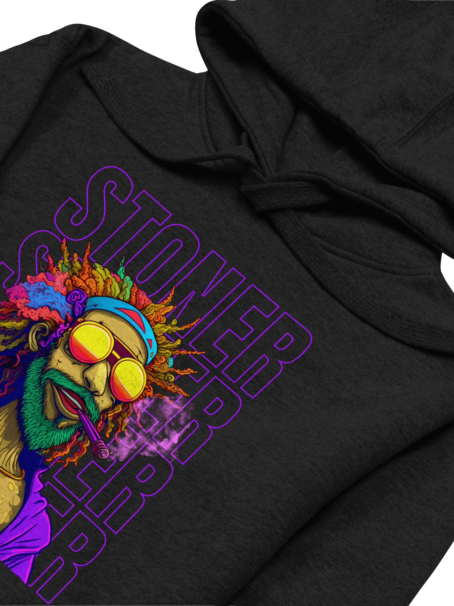 Psychedelic - Stoner Dude Cannabis Vibes - Premium Unisex Hoodie product image (3)