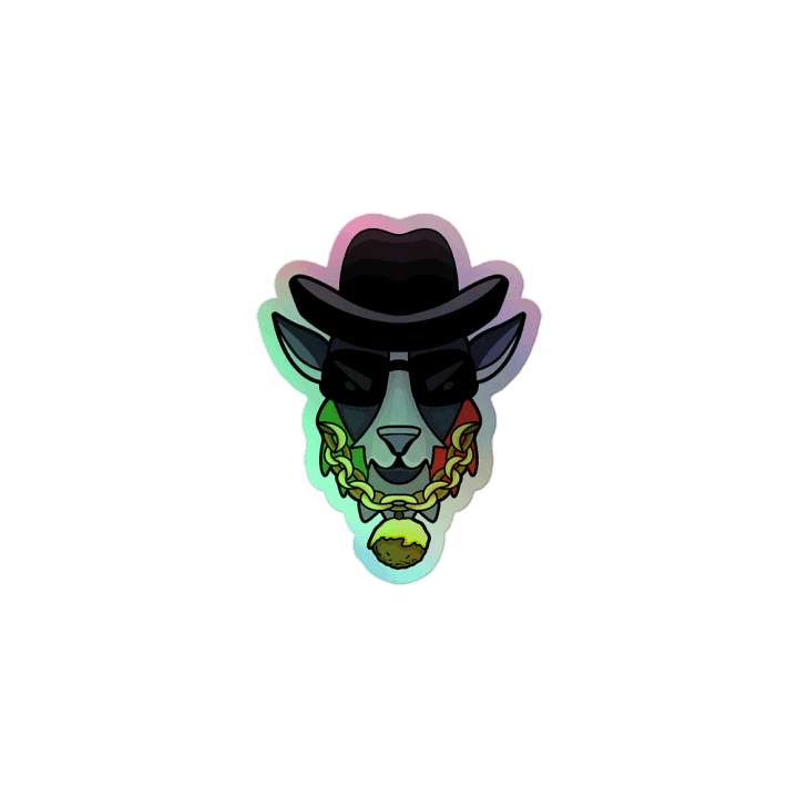 Goat Father Holographic Sticker product image (1)