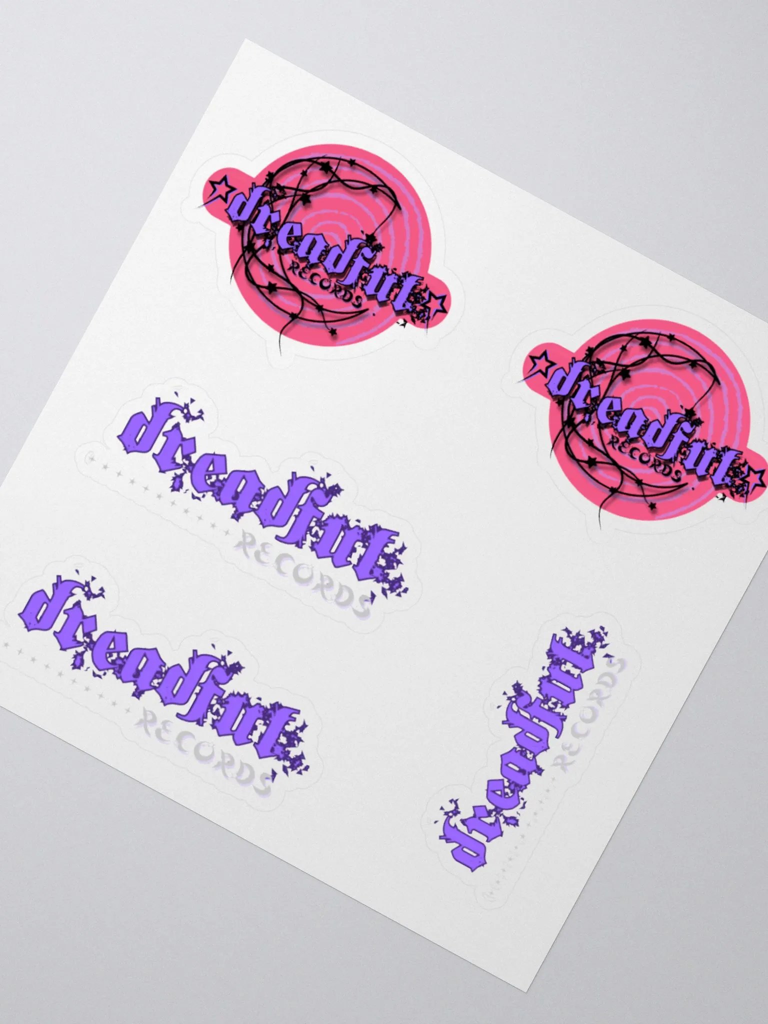 Dreadful Records logo stickers product image (4)