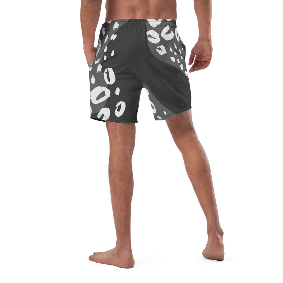 Grey Leopard Print Paradise Swim Shorts product image (5)