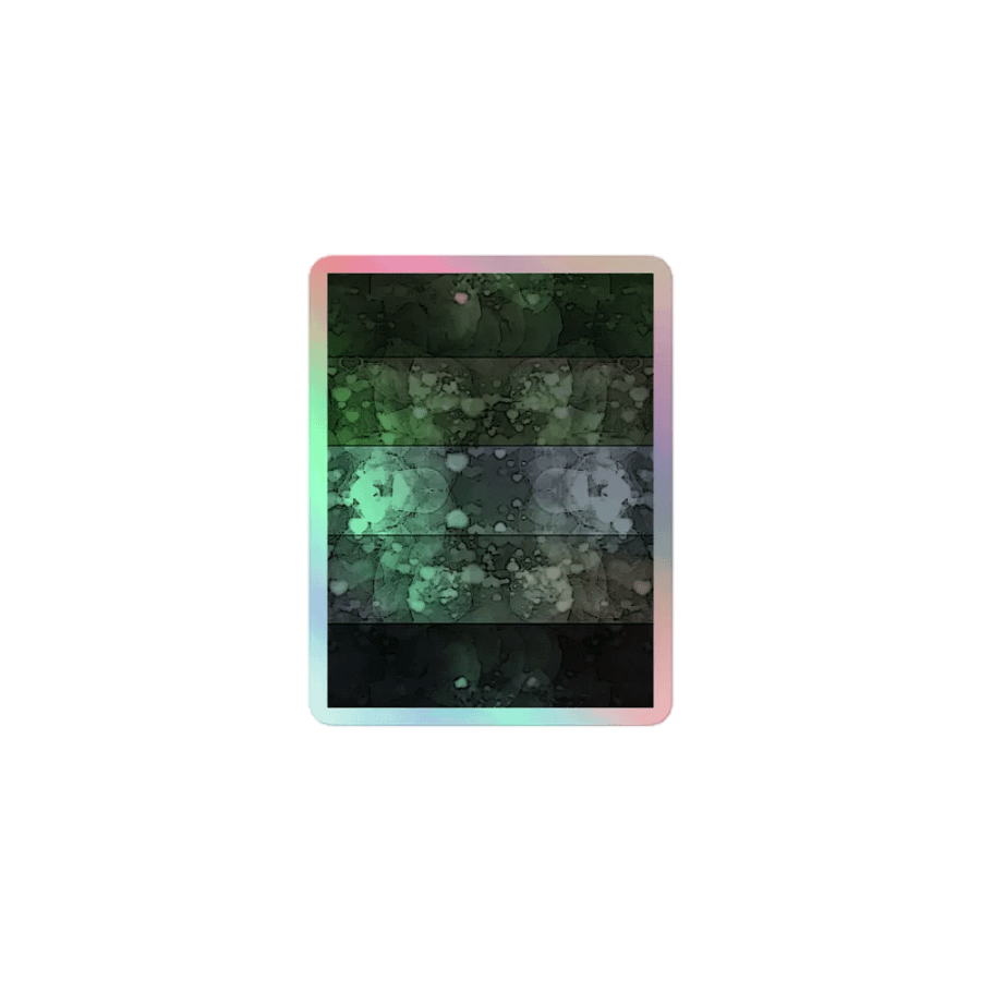 Aromantic Pride Flag Sticker (Textured Variation) product image (1)