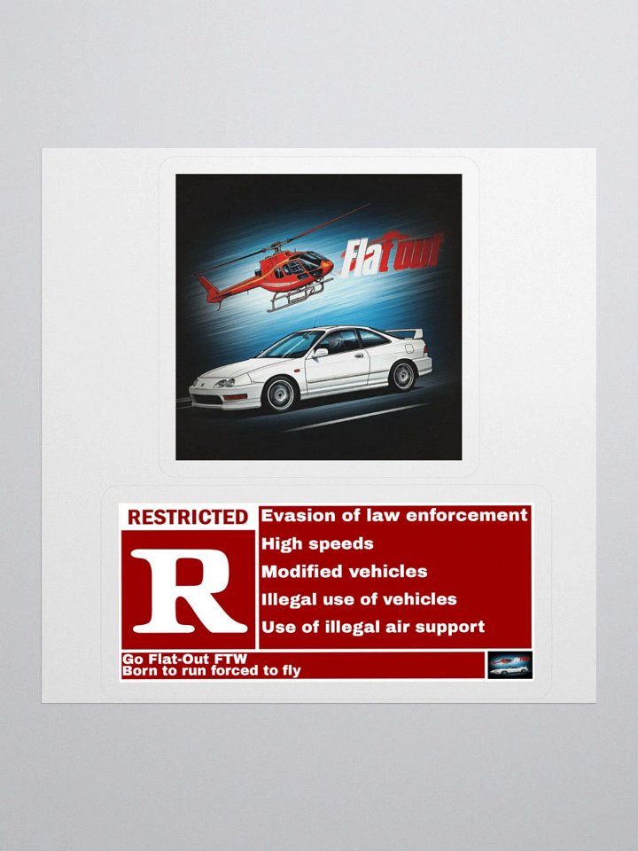 WRX.PILOT x Flat-Out Sticker set product image (1)