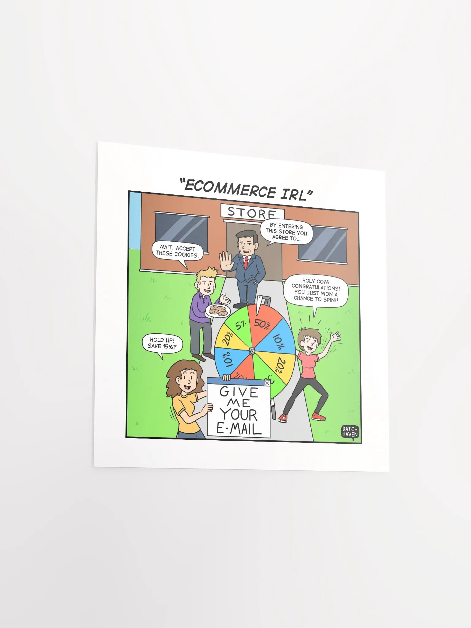 "eCommerce IRL" poster (10″×10″) product image (3)