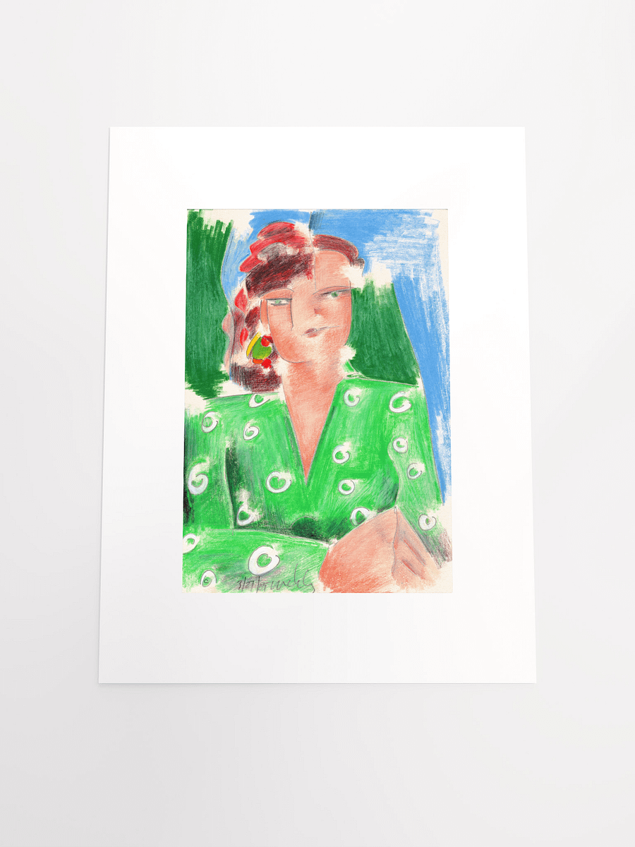 Woman in Green Shirt 03.27.85 print product image (5)