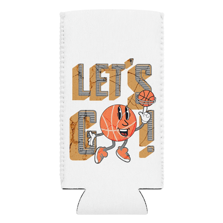 Lets Go Basketball Mascot Coozie Can Cooler product image (2)