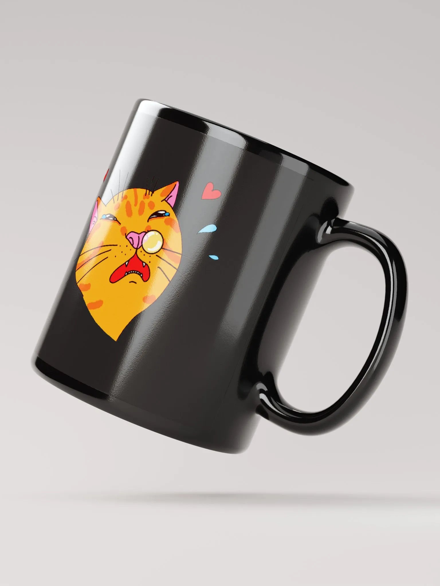 Achoo on You Orange Cat Mug Black product image (4)