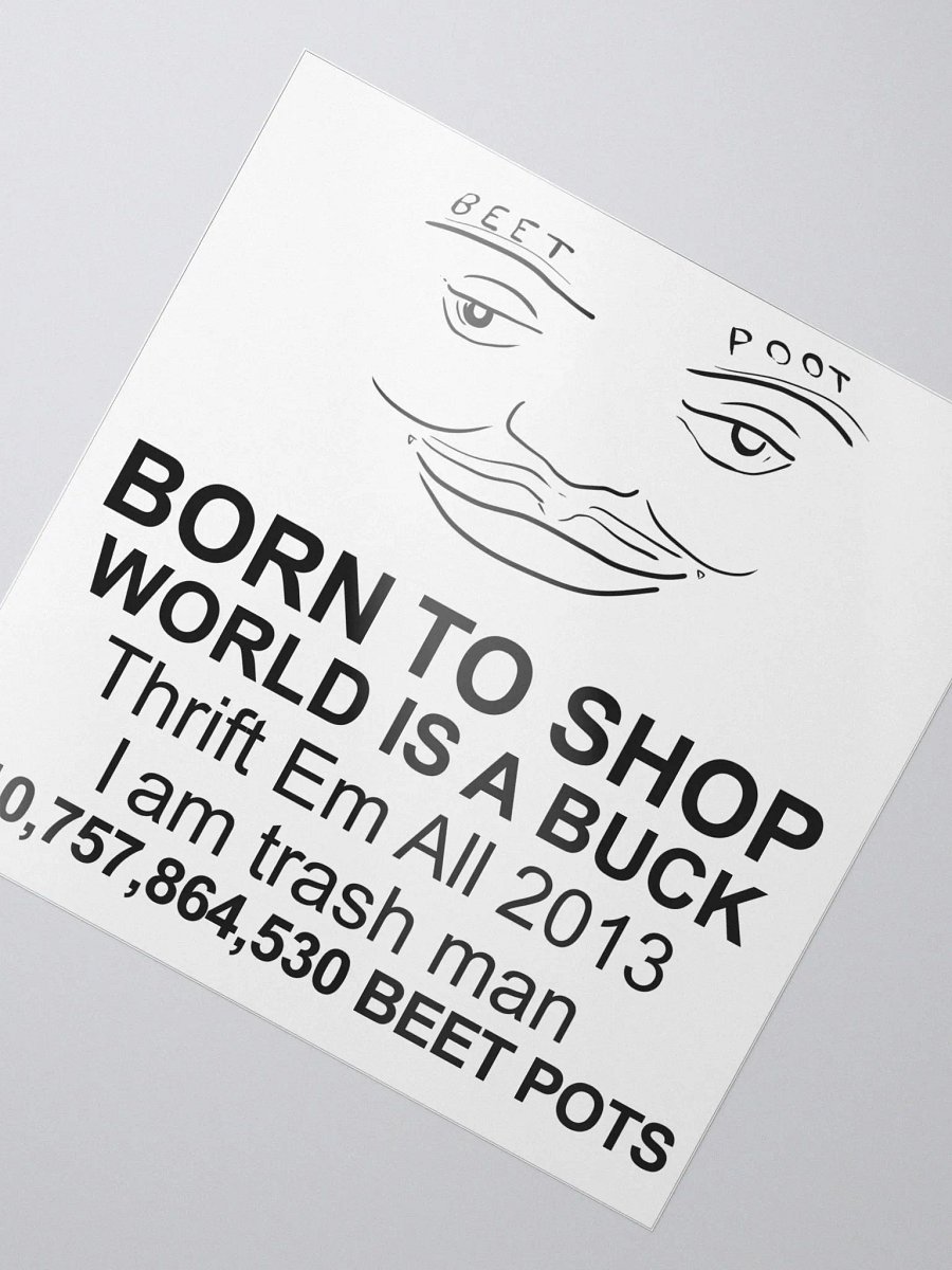 ShiftyThrifting bubble free stickers product image (1)