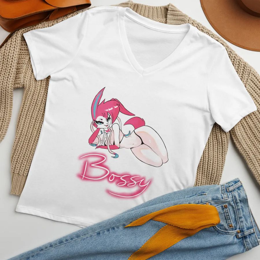SylvyBoss Bossy V Neck Tee product image (7)