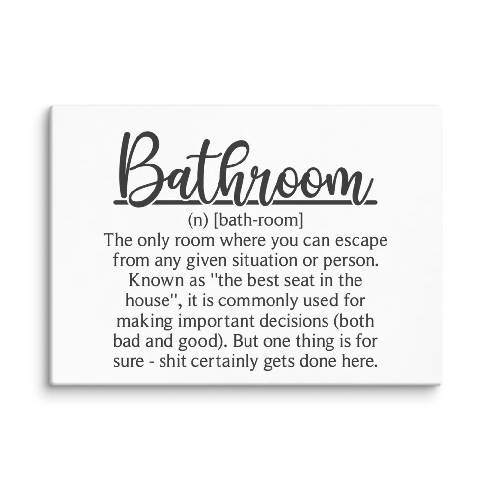 'Bathroom Definition' Canvas Art product image (2)