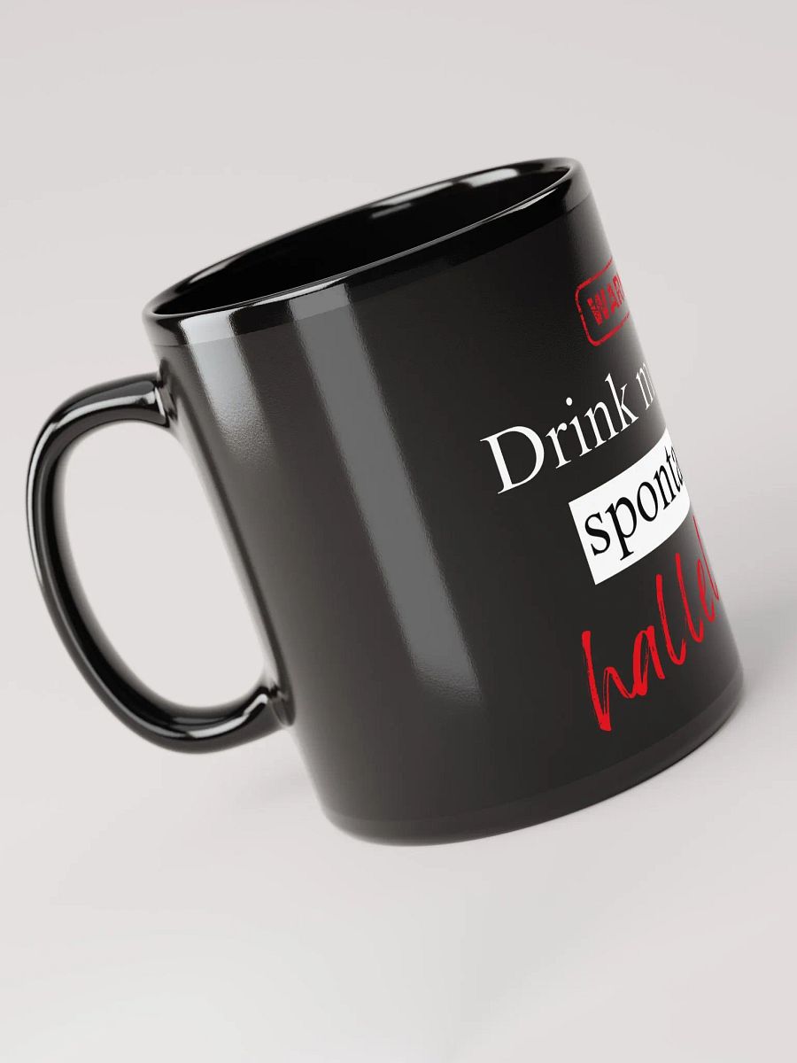 Spontaneous Hallelujahs Black Ceramic Mug | Black Ceramic Big Cup Big Black Mug in 11oz and 15oz (325ml and 443ml approx.) product image (5)