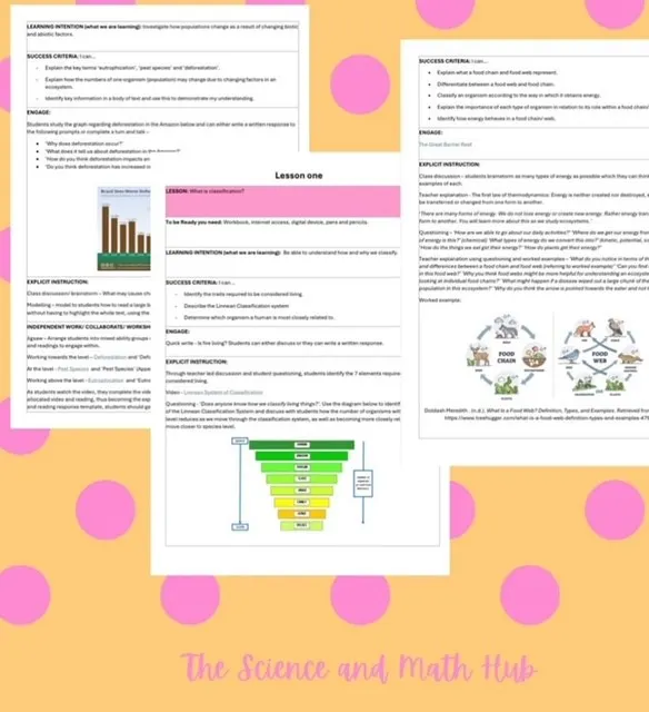 Ecosystem Explorer's - Unlocking Nature's Code - Lesson Sequence product image (1)