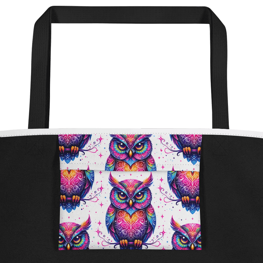 Psychedelic Owl All-Over Tote Bag product image (2)