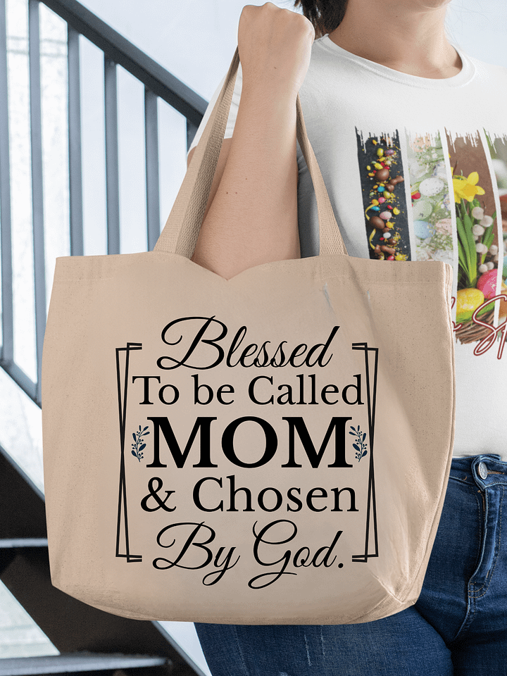 Chosen By God Mom, Eco Tote Bag product image (1)