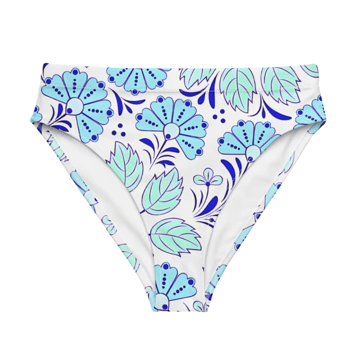 Floral Fantasy Recycled High Waisted Bikini Bottom product image (1)