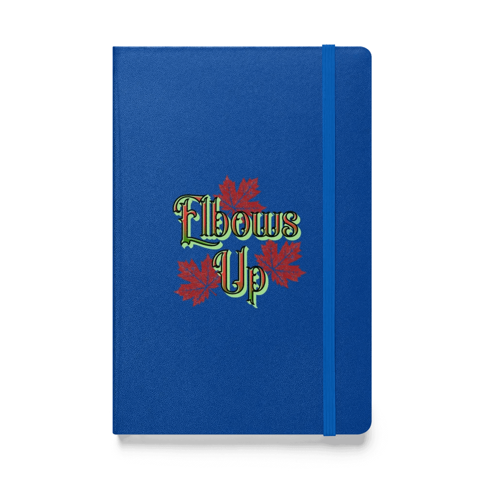 Elbows Up Maple Leaf Canada Hardcover Bound Notebook product image (1)
