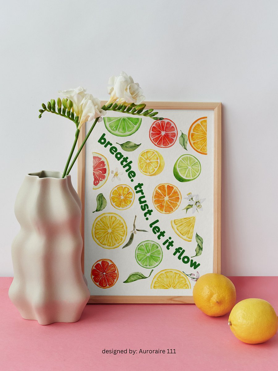 Let It Flow - Printable Wall Art | Digital Poster Download | Multiple Sizes Included product image (5)