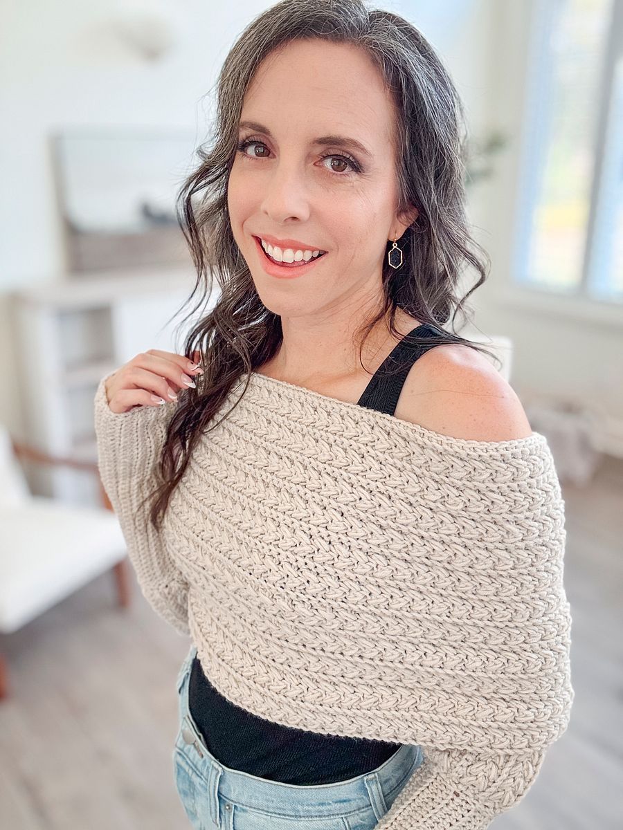 Winter Wheat Sweater Scarf Crochet Pattern (XS-5X) product image (7)