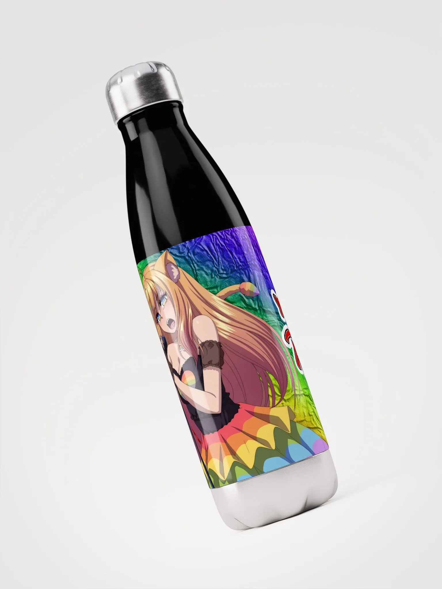 🌈Rhea Rainbow Stainless Steel Water Bottle! product image (3)