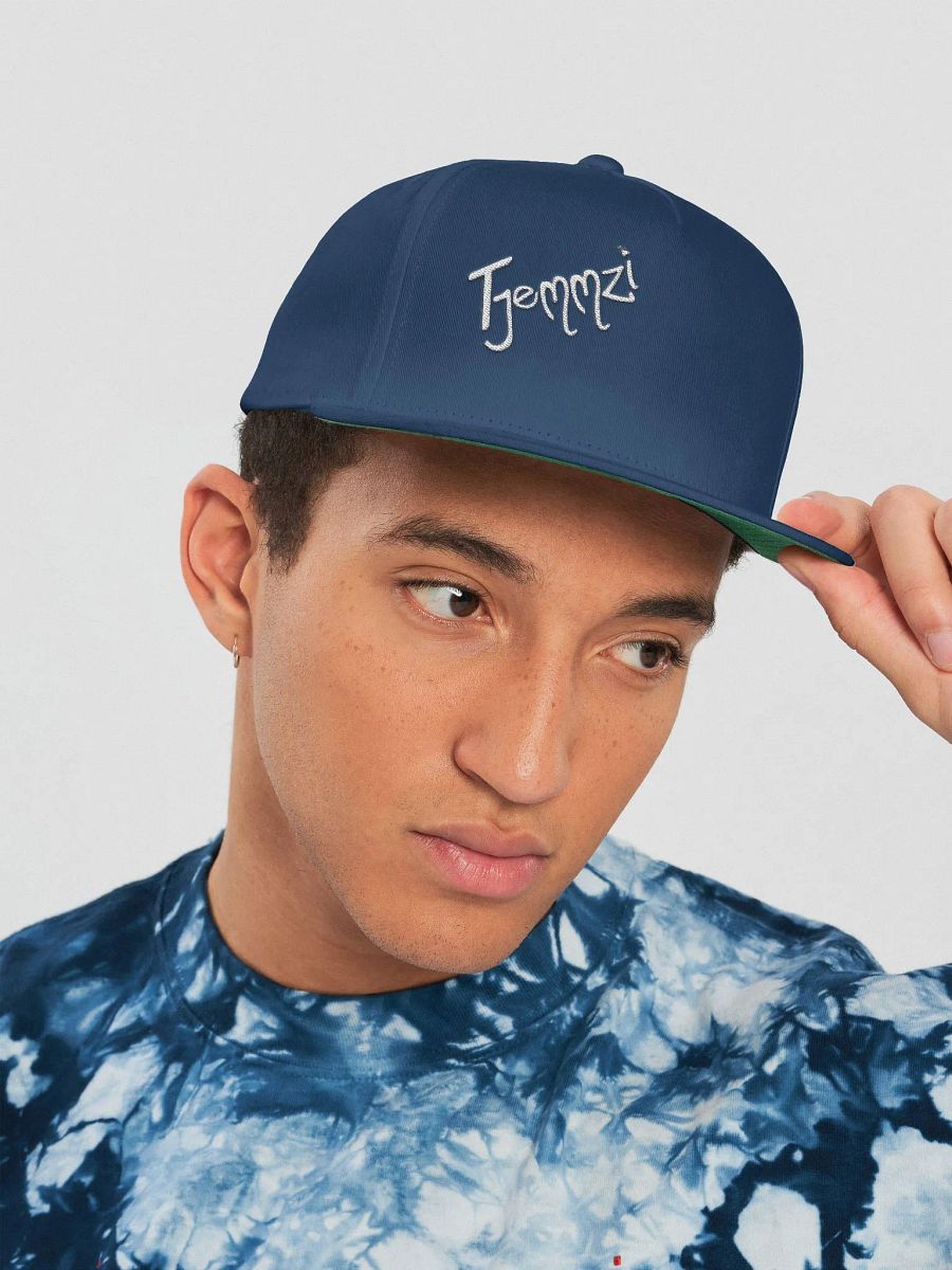 Tjemmzi Flat Bill Snapback (white detail) product image (26)