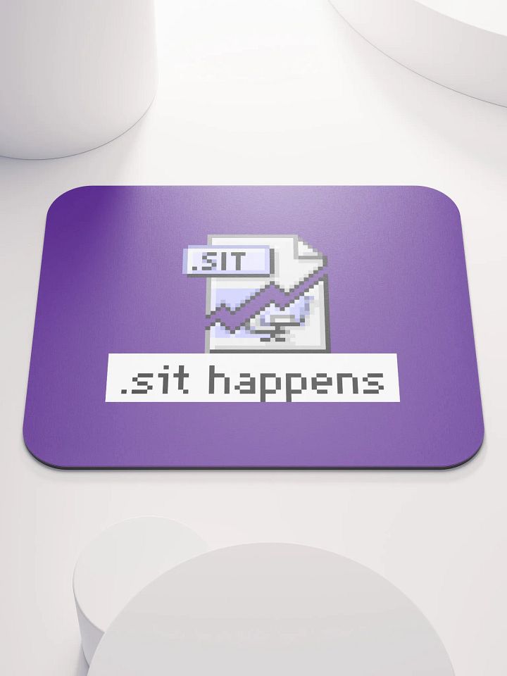Sit Happens Mouse Pad (Purple) product image (1)
