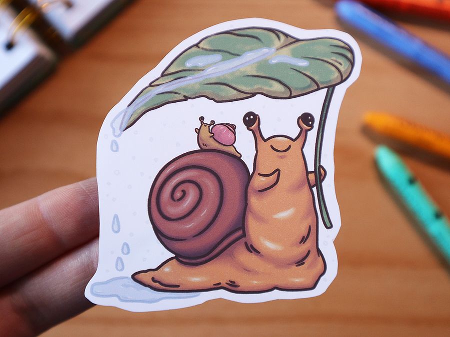sticker : snail shelter product image (3)