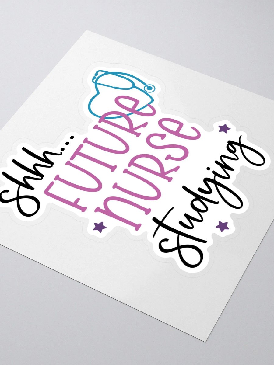 Shhh… Future Nurse Studying Sticker product image (9)