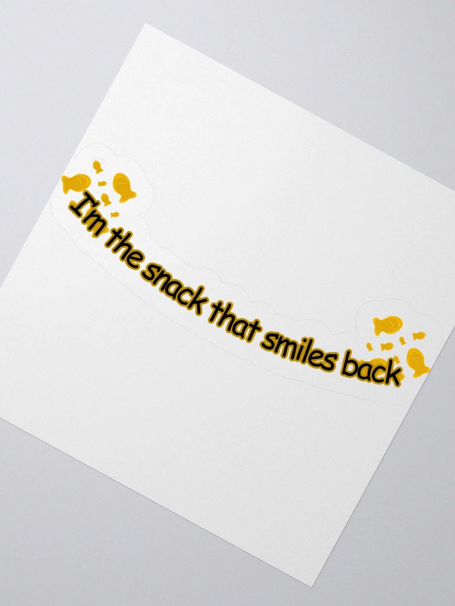Snack that smiles back sticker product image (2)