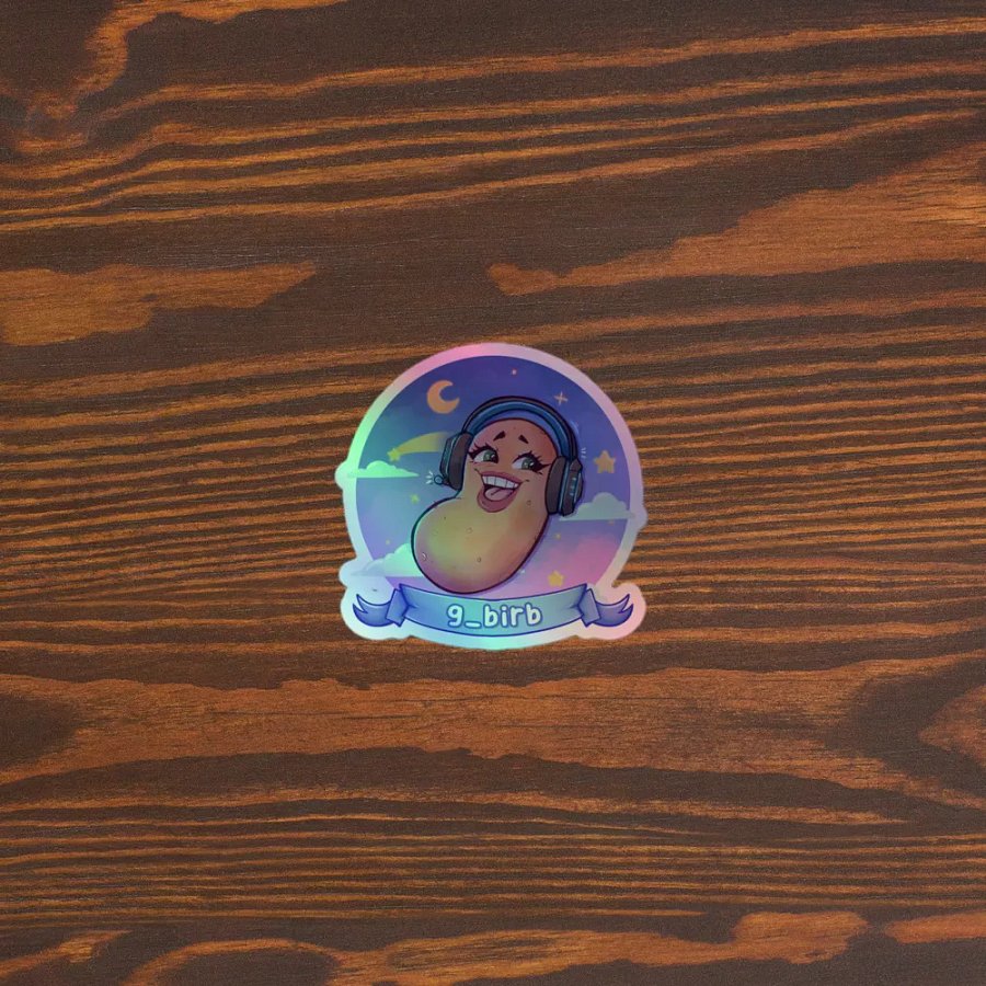 holographic logo sticker product image (5)
