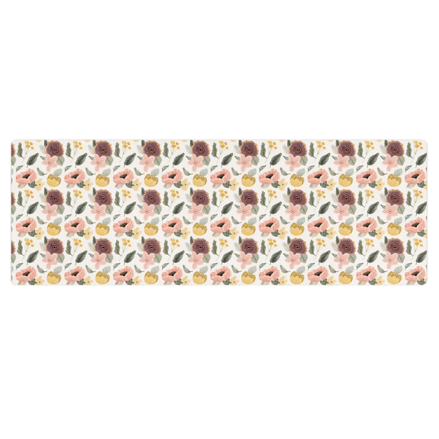 Anemone Flower Pattern Yoga Mat product image (3)