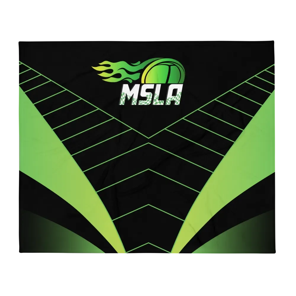 MSLA Green Throw Blanket product image (1)