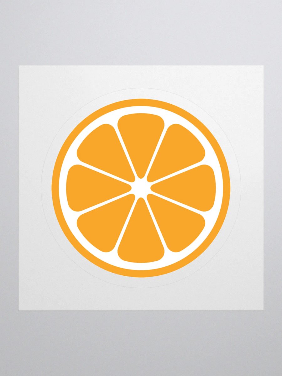 MIKAN Sticker(White×Orange) product image (1)