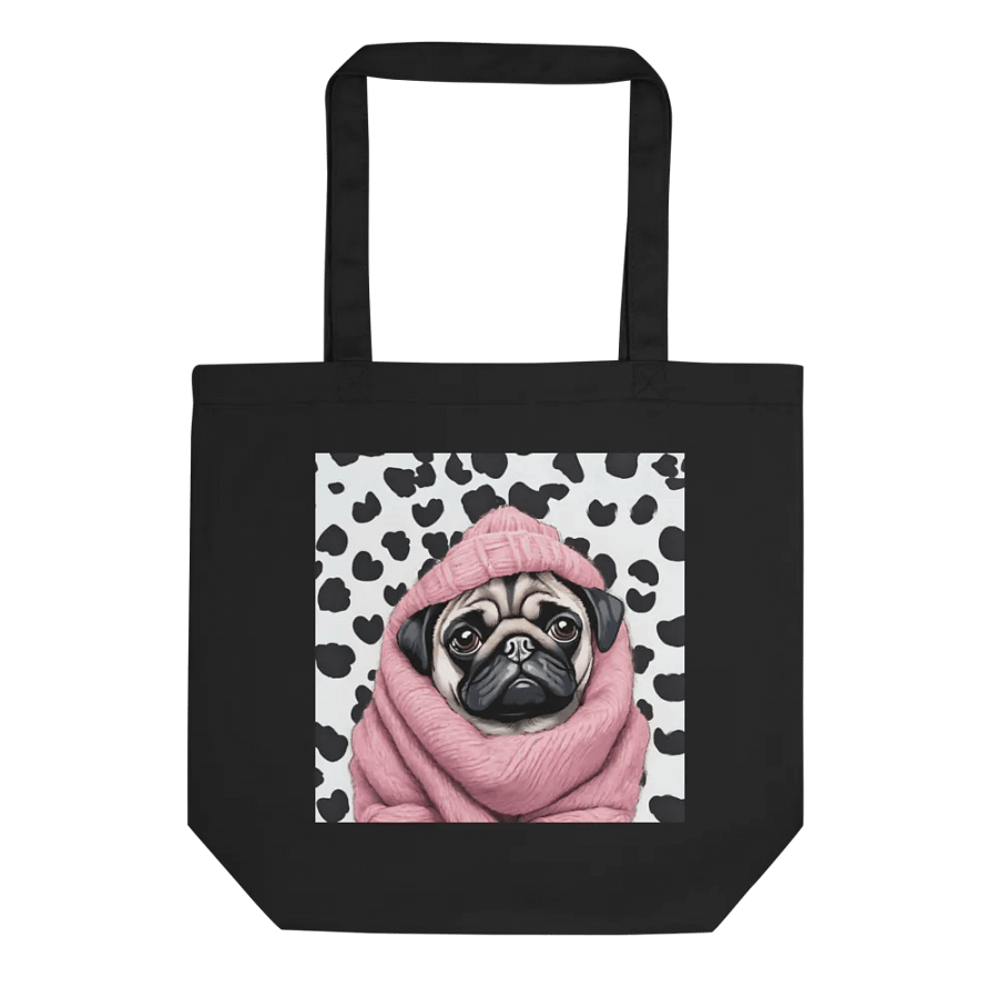Dotted Pug Eco-Friendly Tote Bag product image (1)