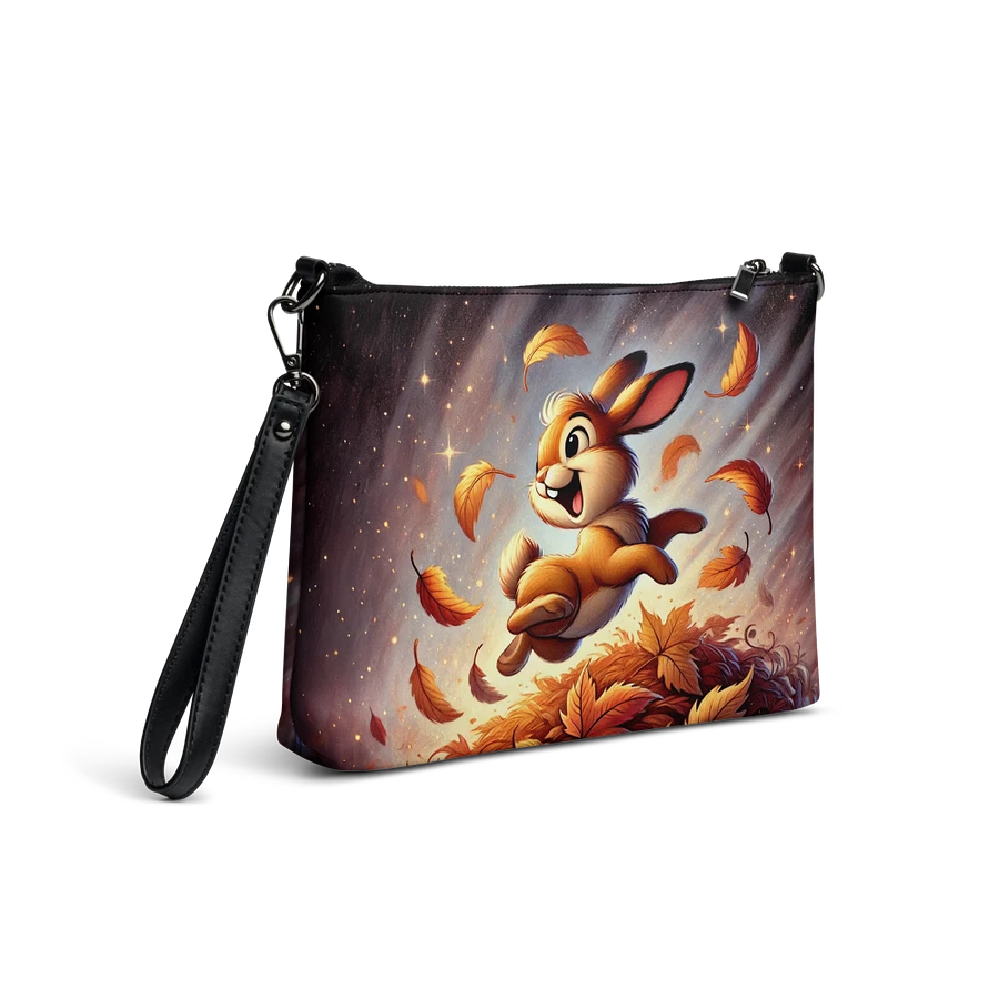 Autumn Leaves Bunny Rabbit Crossbody Bag - Whimsical Purse product image (4)