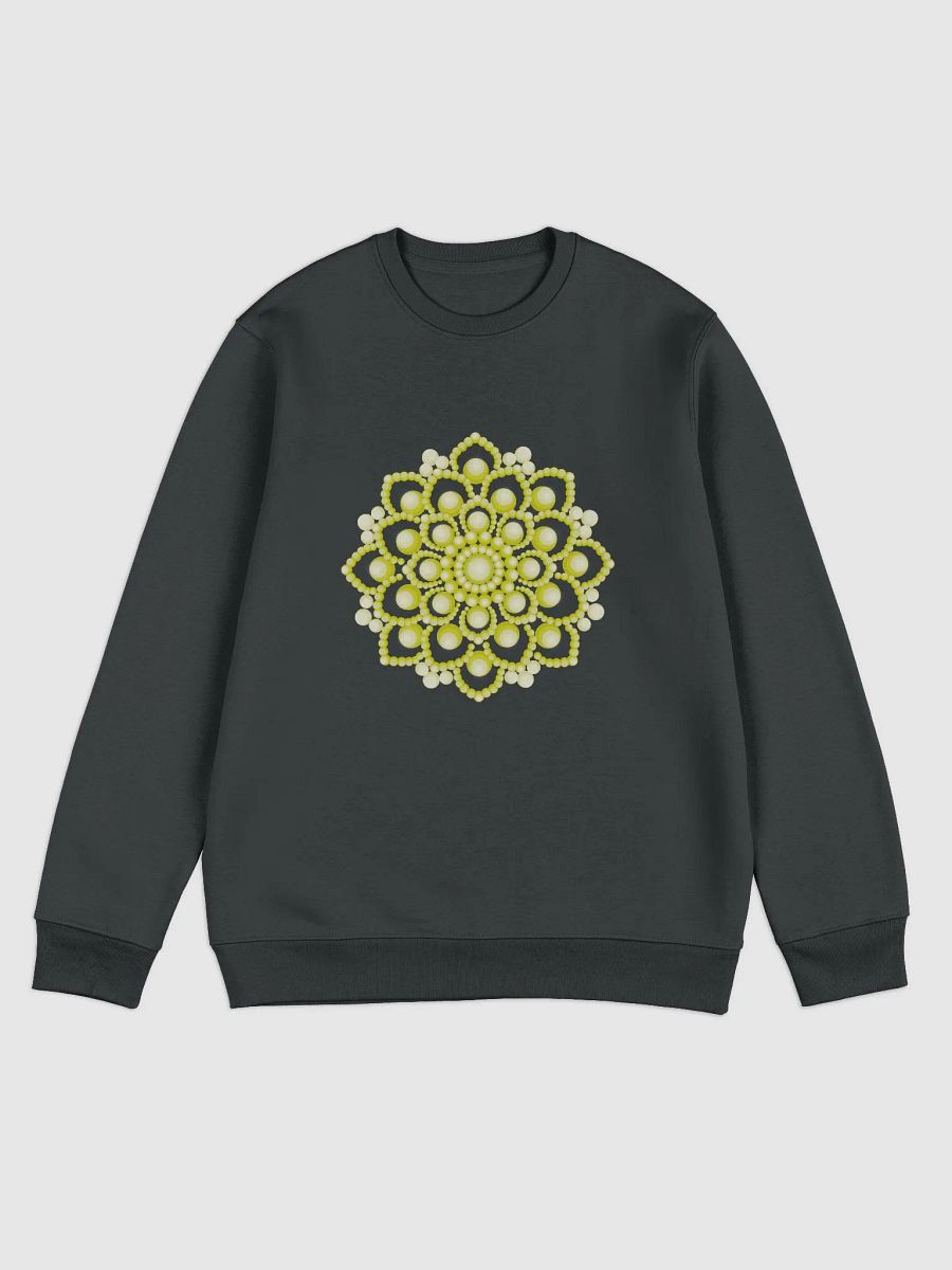 Yellow Flower Mandala Unisex Eco Sweatshirt product image (2)