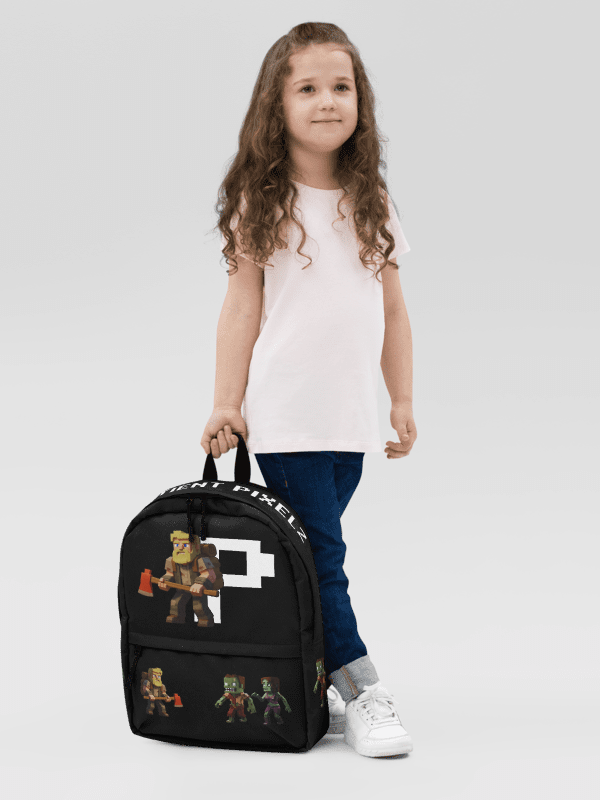Patient PixelZ All-Over Print Backpack (Black) product image (6)