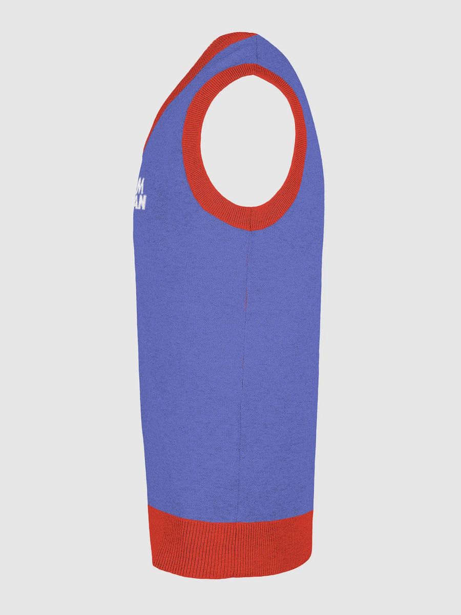 Red & Blue Knitted Team Goran Sweater Vest product image (29)