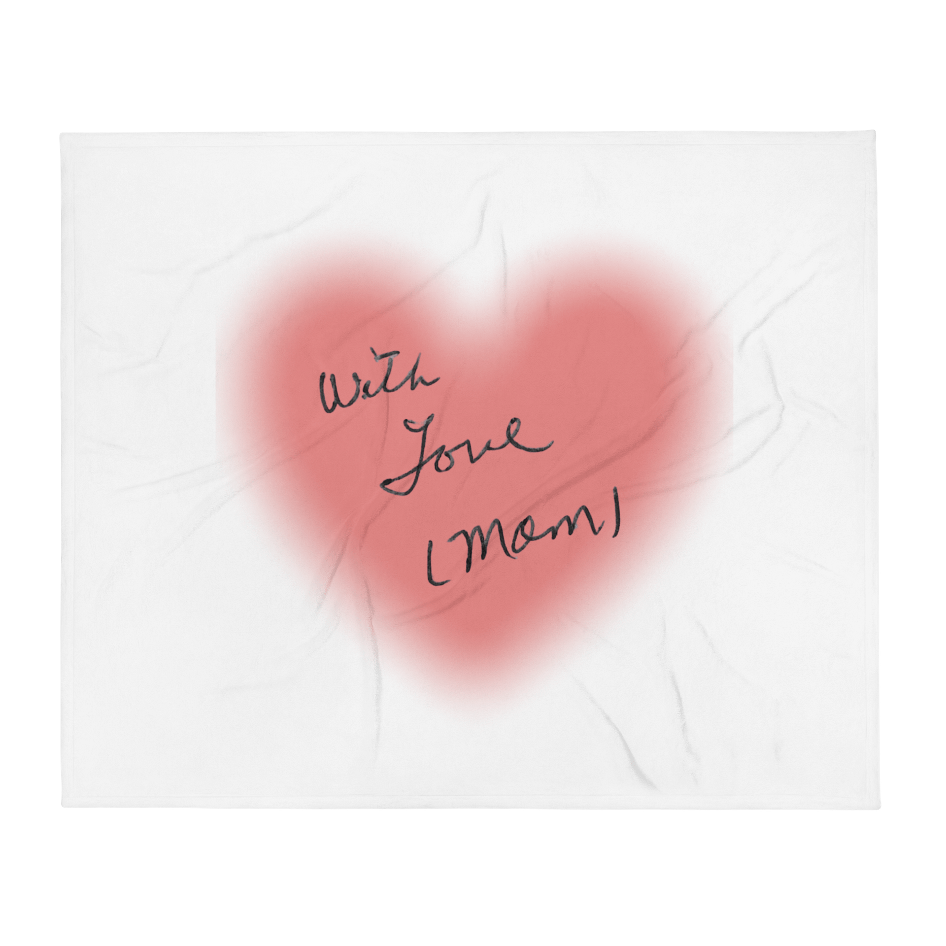 With Love Printed Throw Blanket product image (1)
