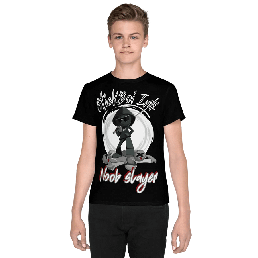 Youth Gamer tshirt – NOOB Slayer by StickBoi Ink product image (3)