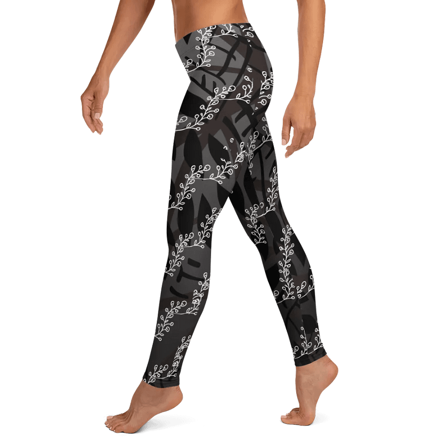 JoBeth Designed- Black Leaves🍃Adult Leggings👖 product image (4)