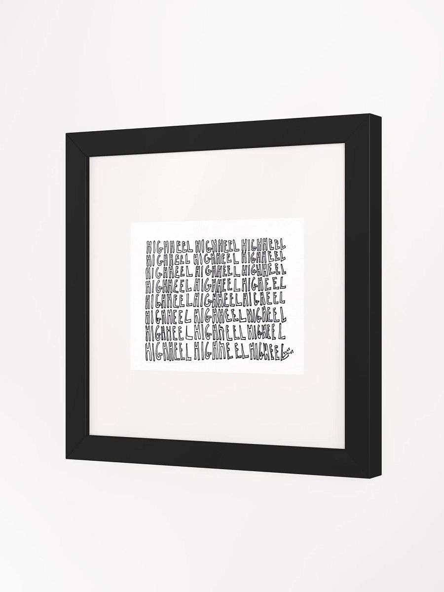 HIGHHEEL Panel Card Print Framed product image (1)