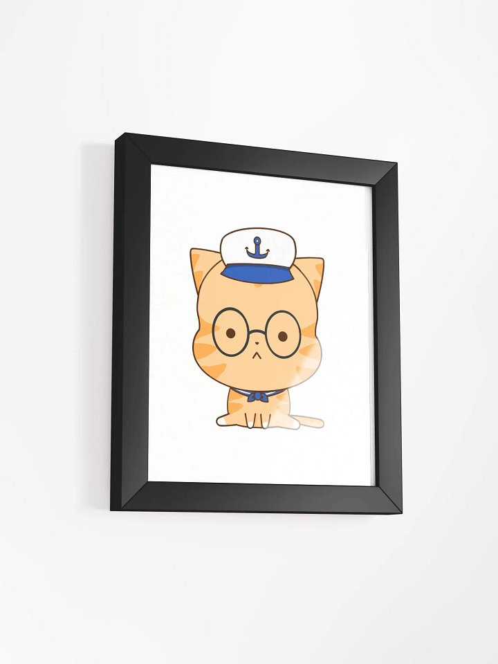 Captain Whiskers: The Nautical Qutie Cat Poster product image (2)