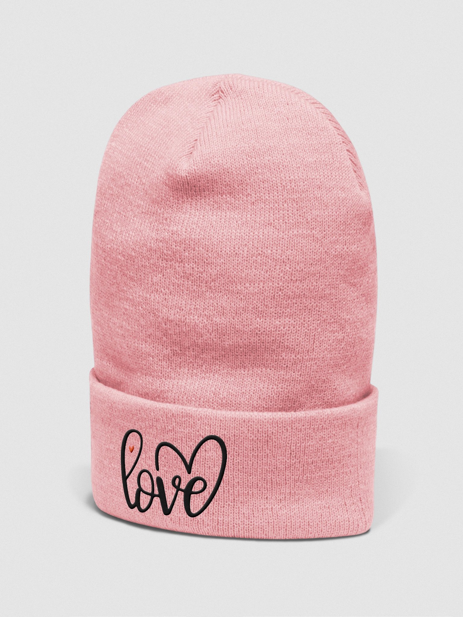 Love Script Design Cuffed Beanie product image (5)
