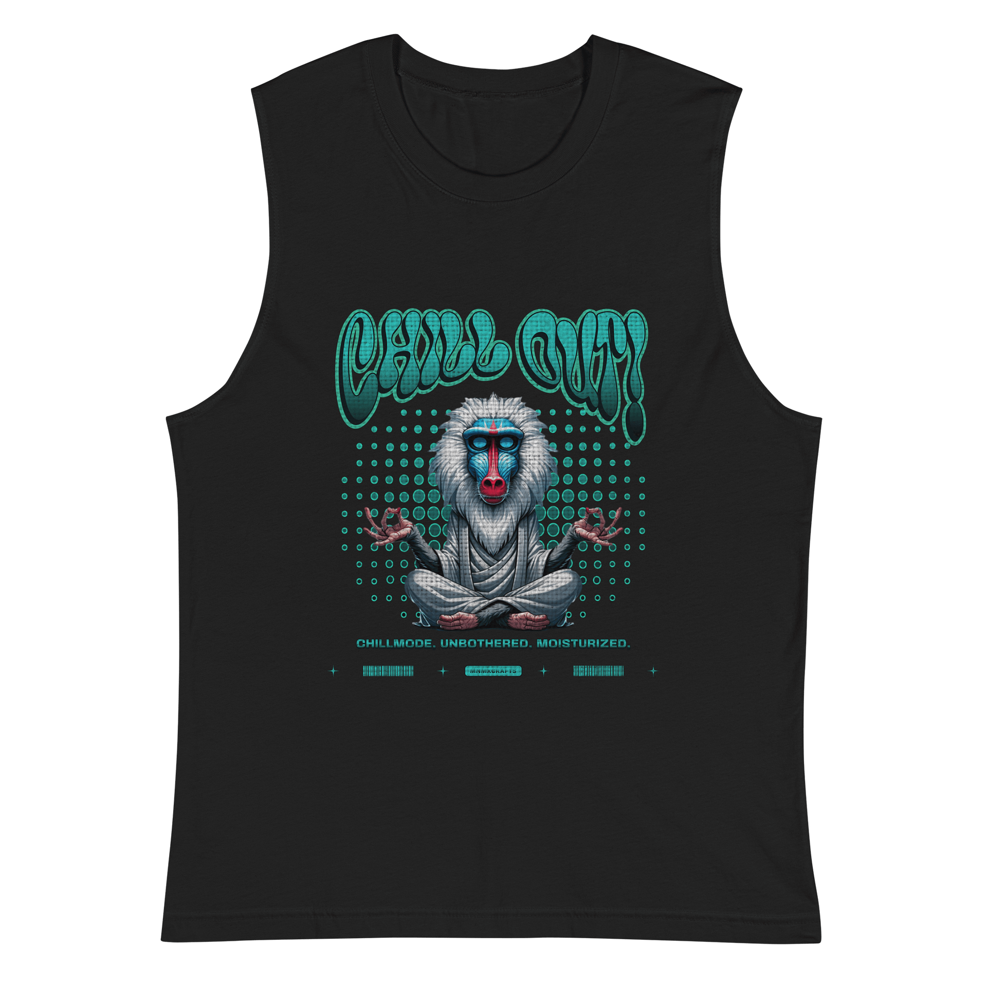 Chill Out! Zen Vibes Mandrill Muscle Tank product image (3)