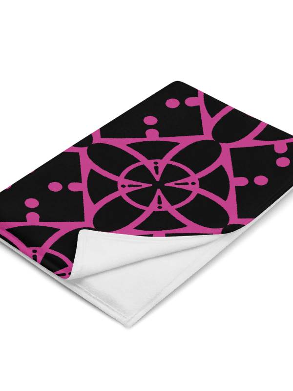 Pink Ethereal Echoes Throw Blanket product image (1)