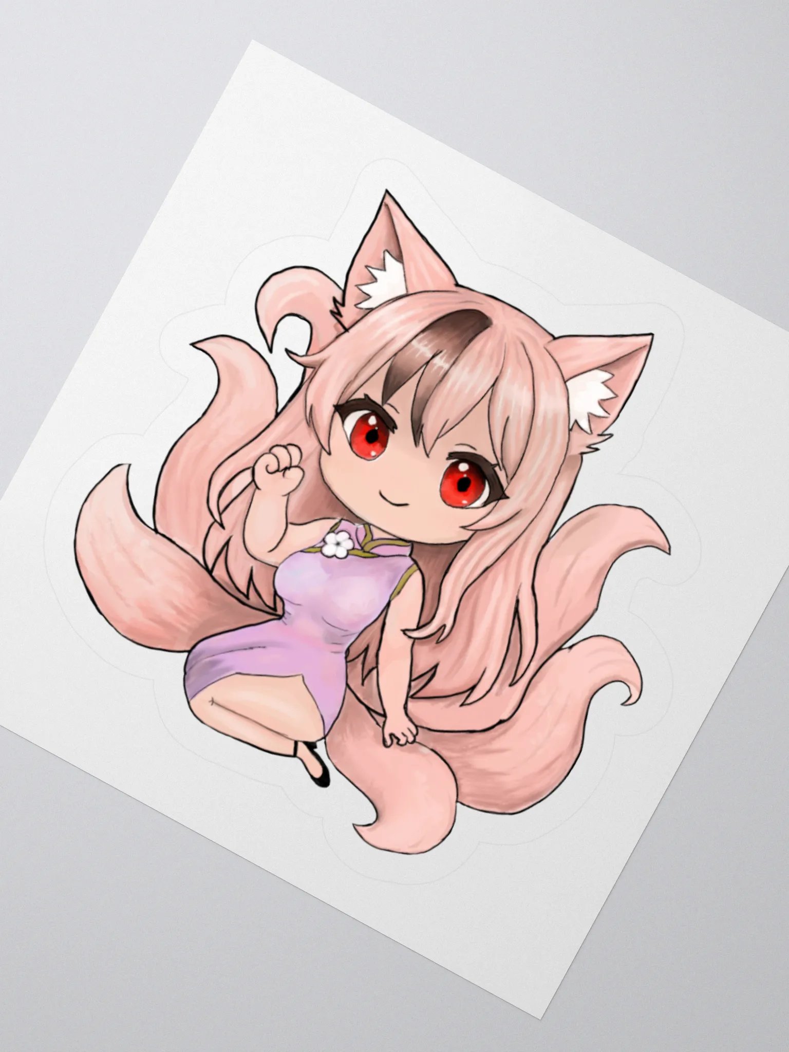 Fox Princess Kiss Cut Stickers product image (2)