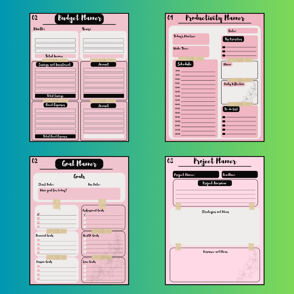 Bundle of Printable Planners product image (8)