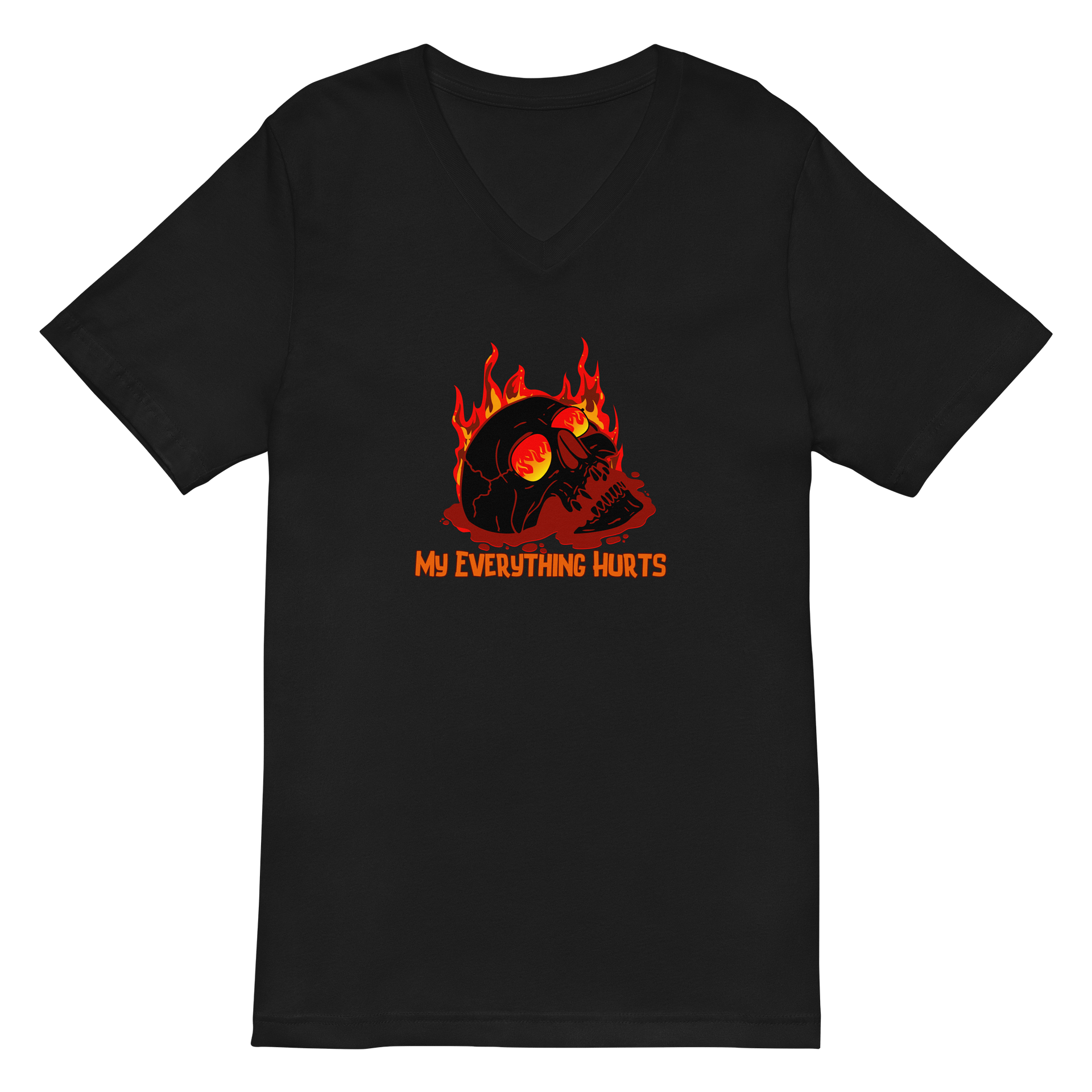 My Everything Hurts! Men's Soft V-Neck (Red) product image (3)