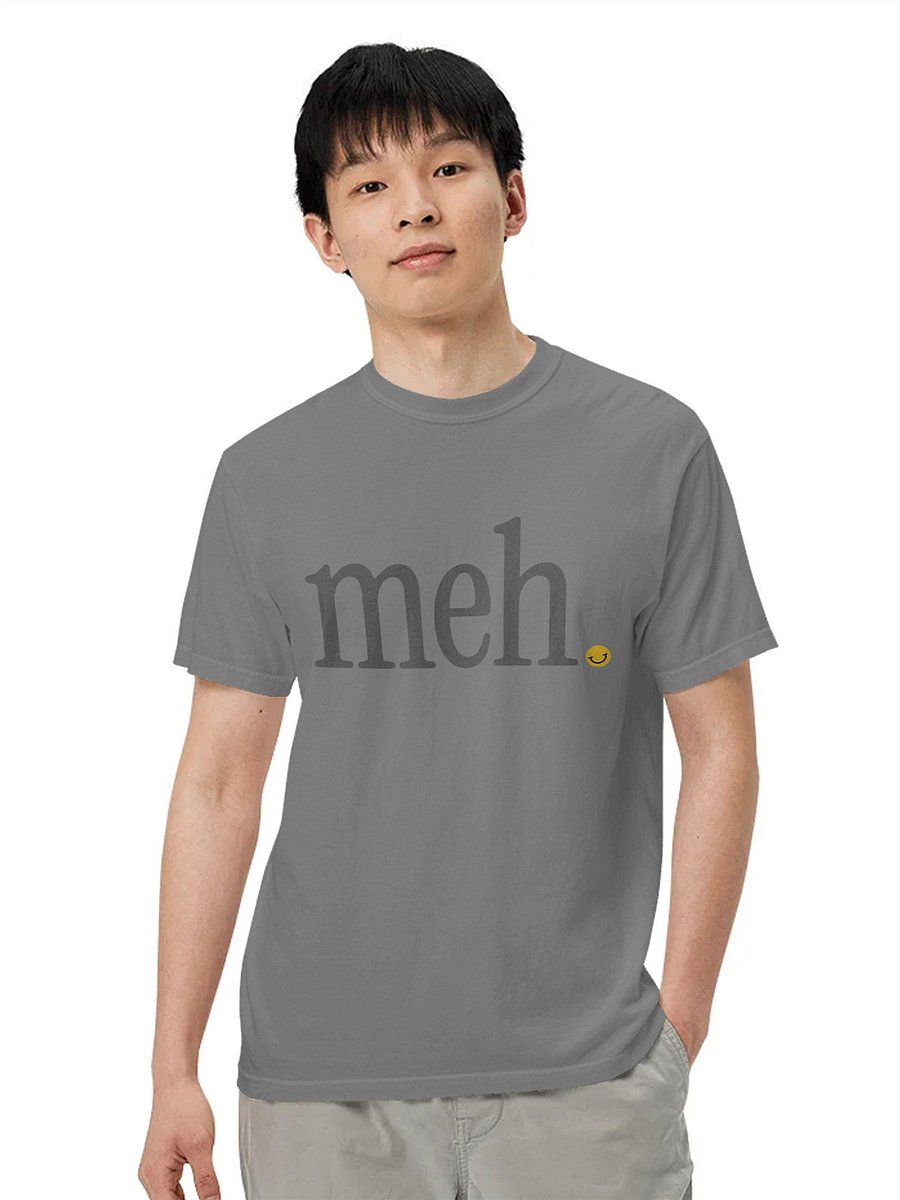 Big Meh (In Black) - A Premium Relaxed Fit DTG Printed Tee product image (3)