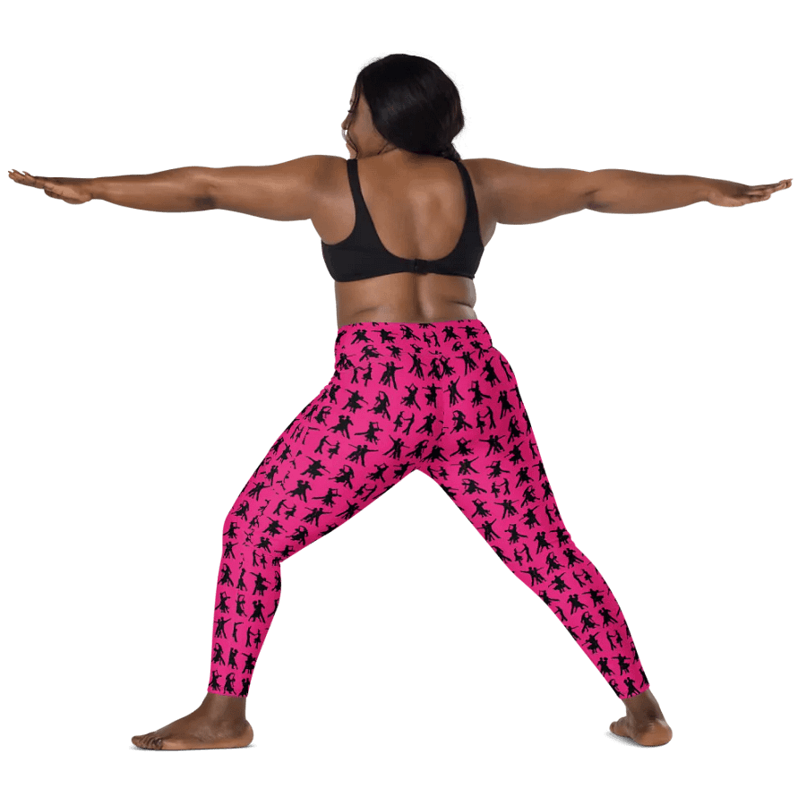 Pink and Black Ballroom Dance Leggings product image (4)