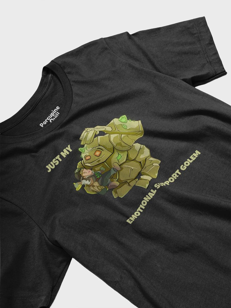 Emotional Support Golem & Alchemist unisex short sleeve T-shirt for RPG players and pet lovers product image (3)